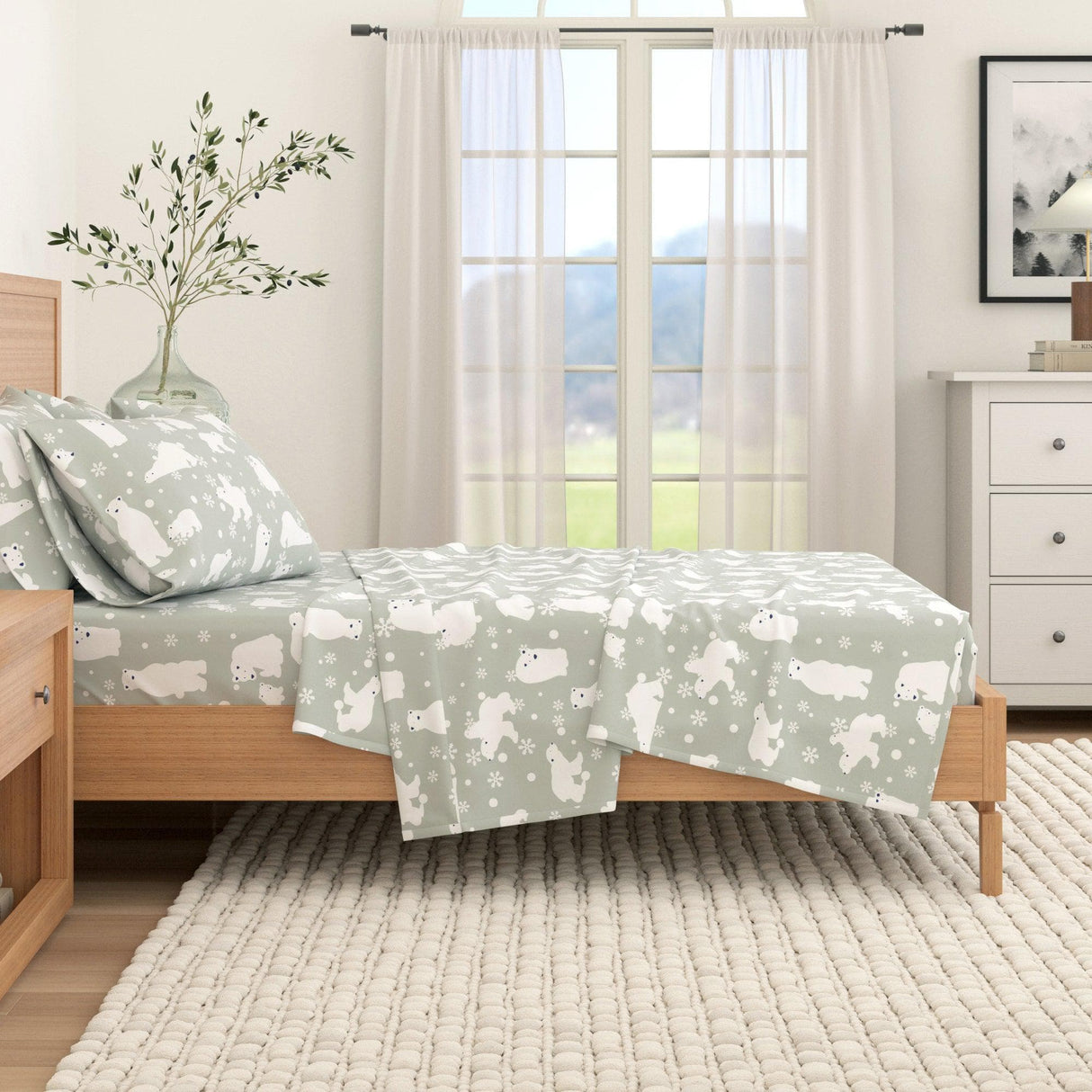 4-Piece Turkish Cotton Flannel Sheet - Stratton Collection