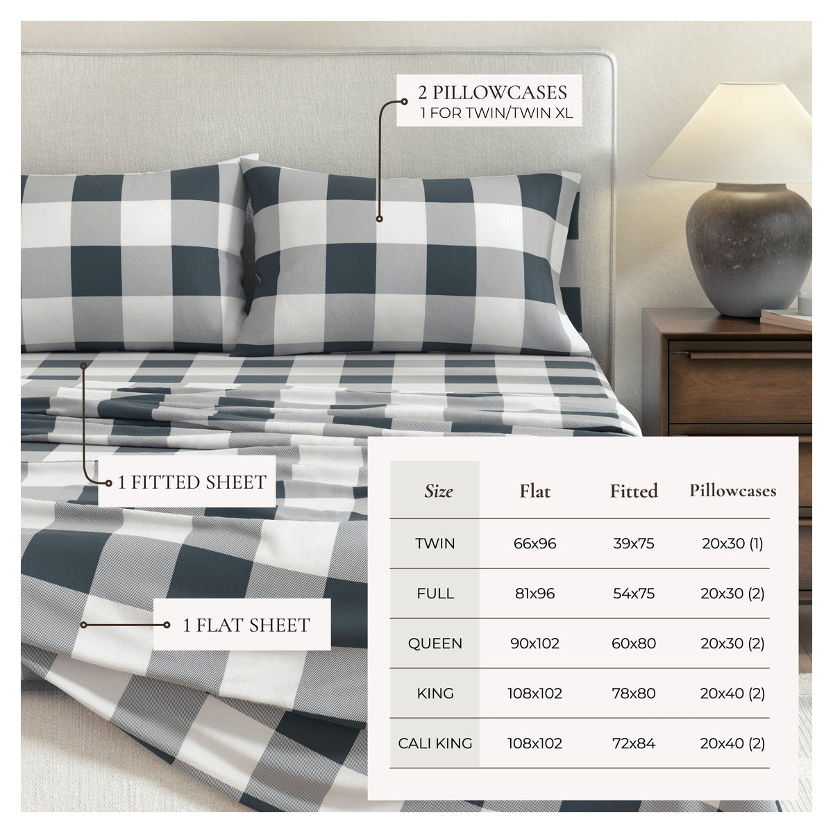Great Bay Home Turkish Cotton Flannel Sheet - view 12