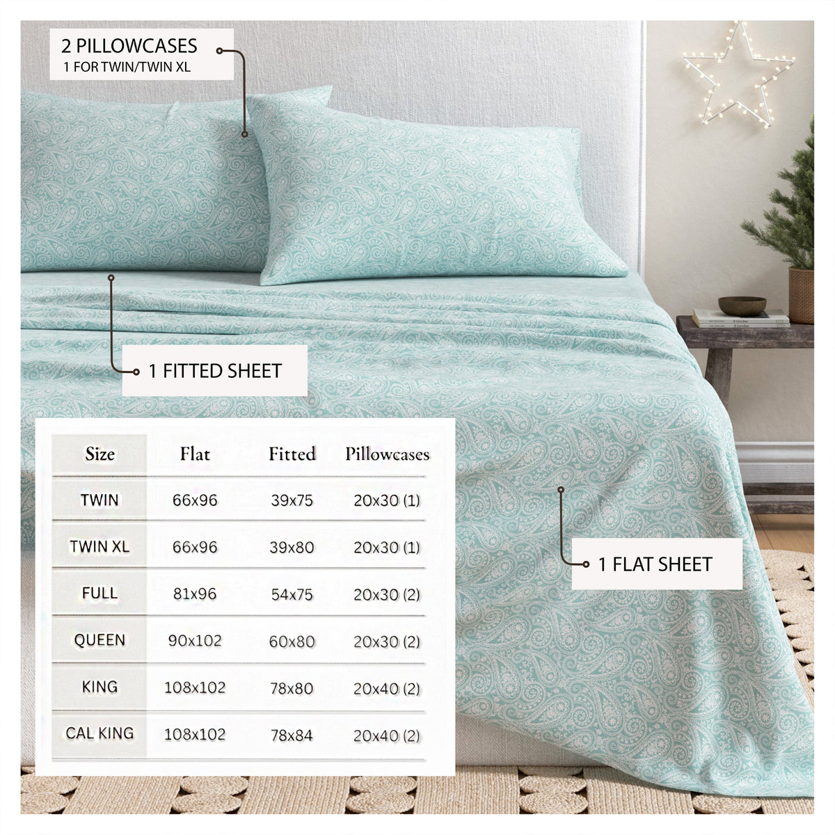 Great Bay Home Turkish Cotton Flannel Sheet - view 77
