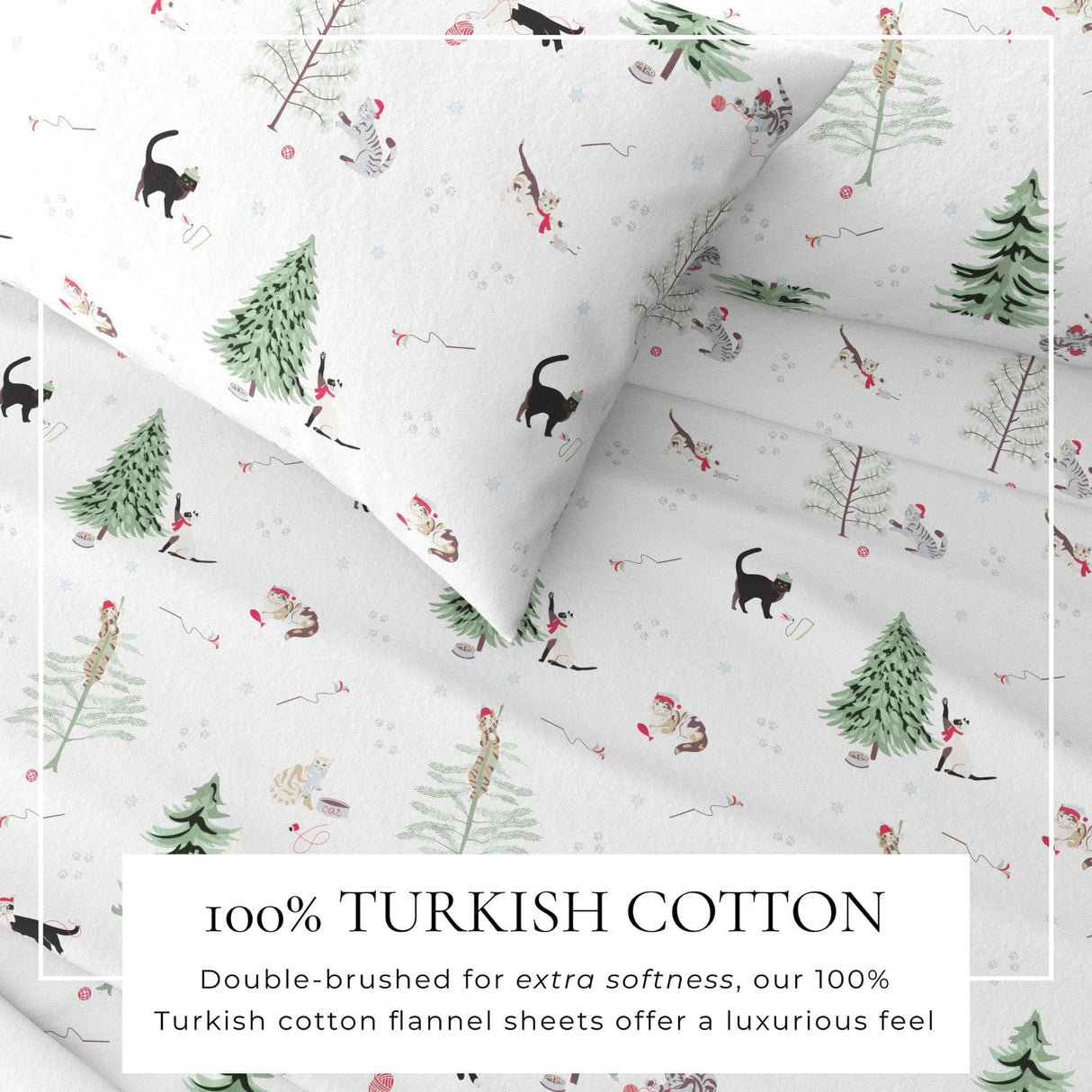 100% Turkish Cotton Flannel Sheet Sets - Boulder Collection