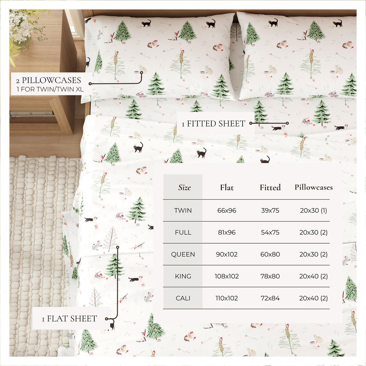 100% Turkish Cotton Flannel Sheet Sets - Boulder Collection