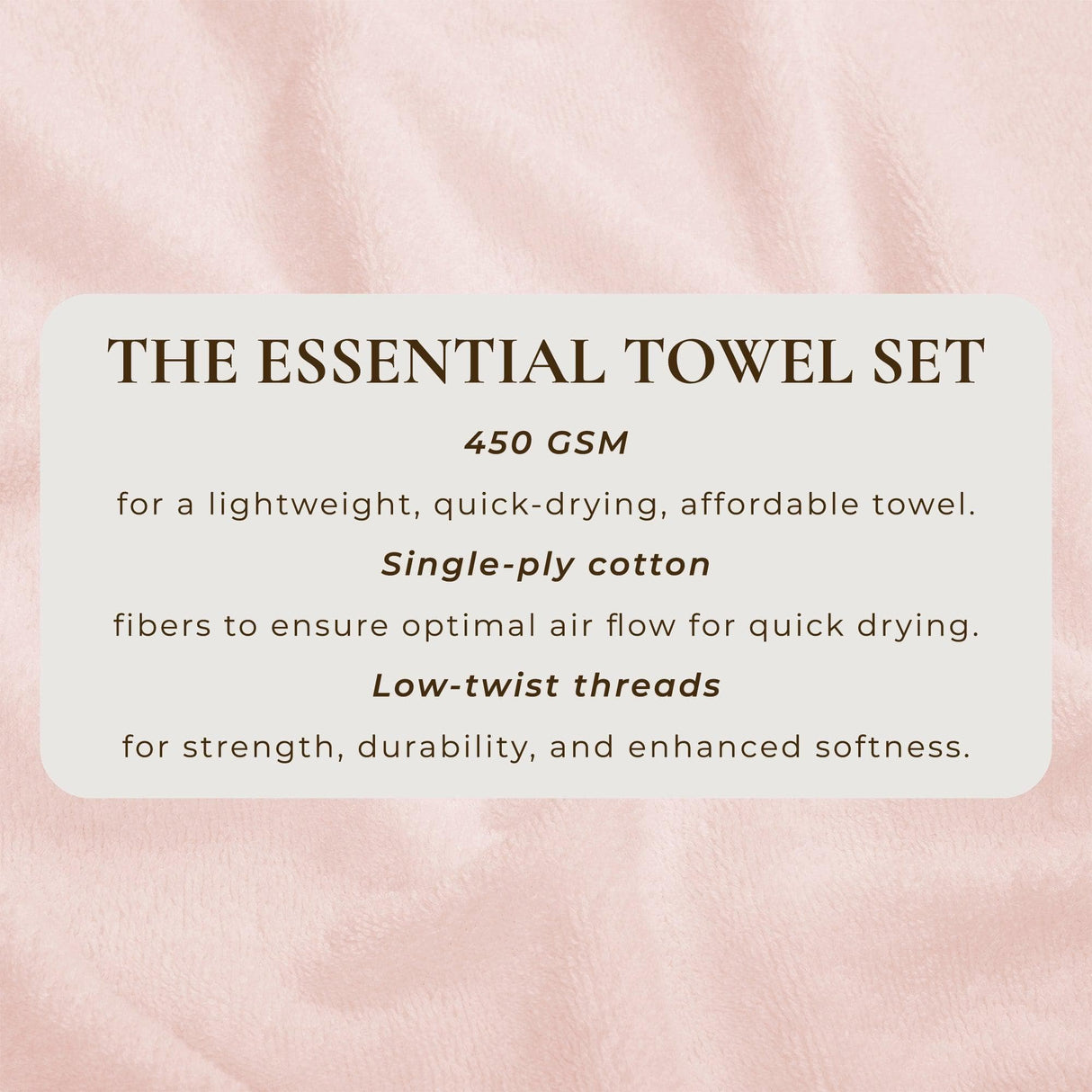 Cotton Terry Bath Towel Set - Cooper Collection