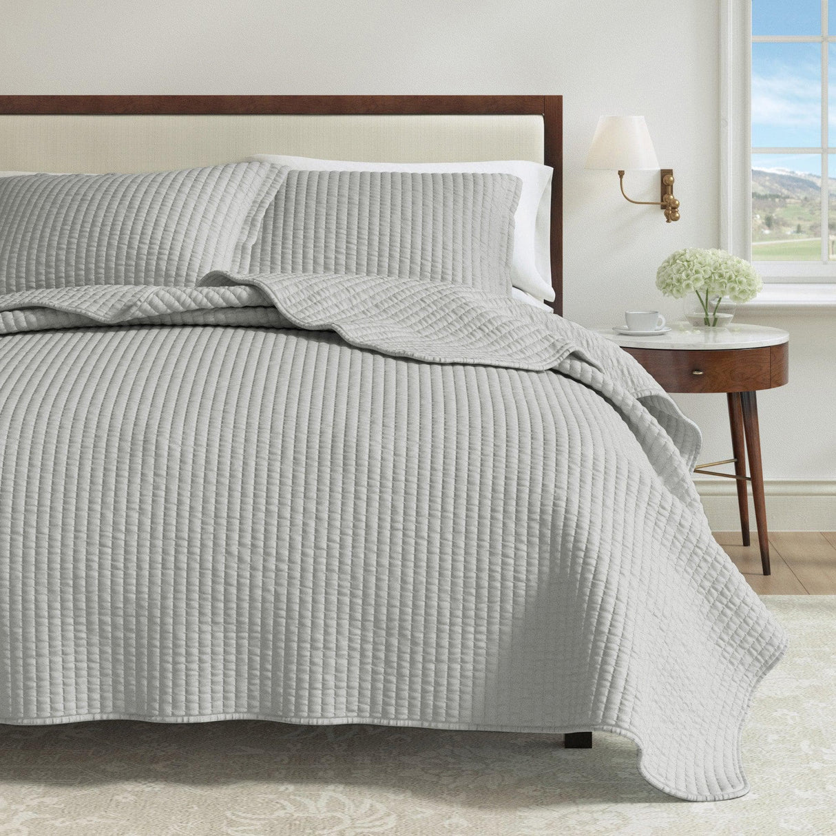 3-Piece Solid Quilt - Alicia Collection