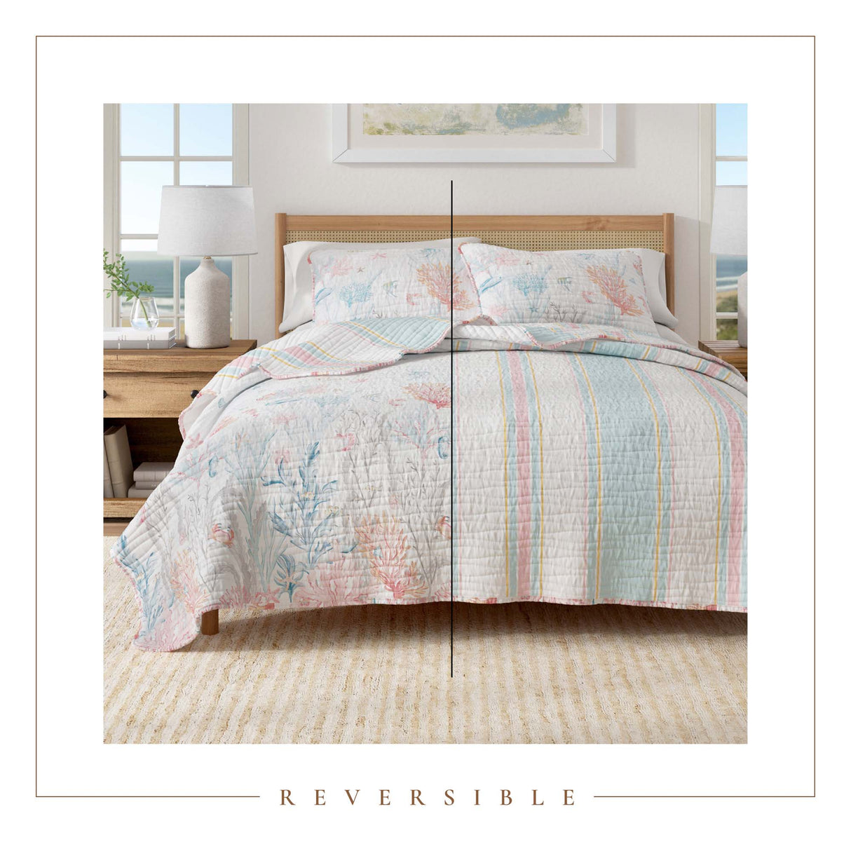 Coastal Coral Reef Quilt Set - Caymen Collection