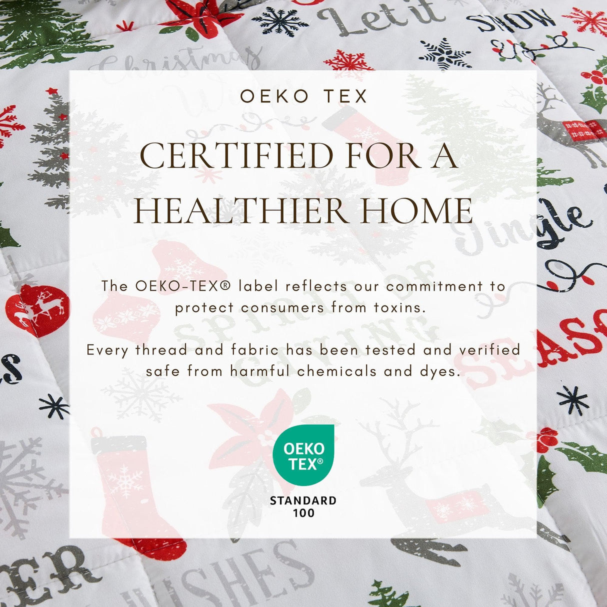 Reversible Christmas Comforter and Sham Set - Holiday Lodge Odette Collection