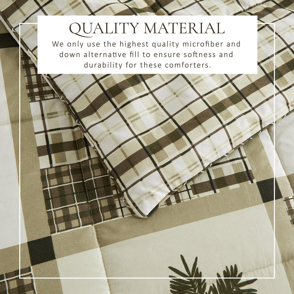 Reversible Christmas Comforter and Sham Set - Holiday Lodge Odette Collection