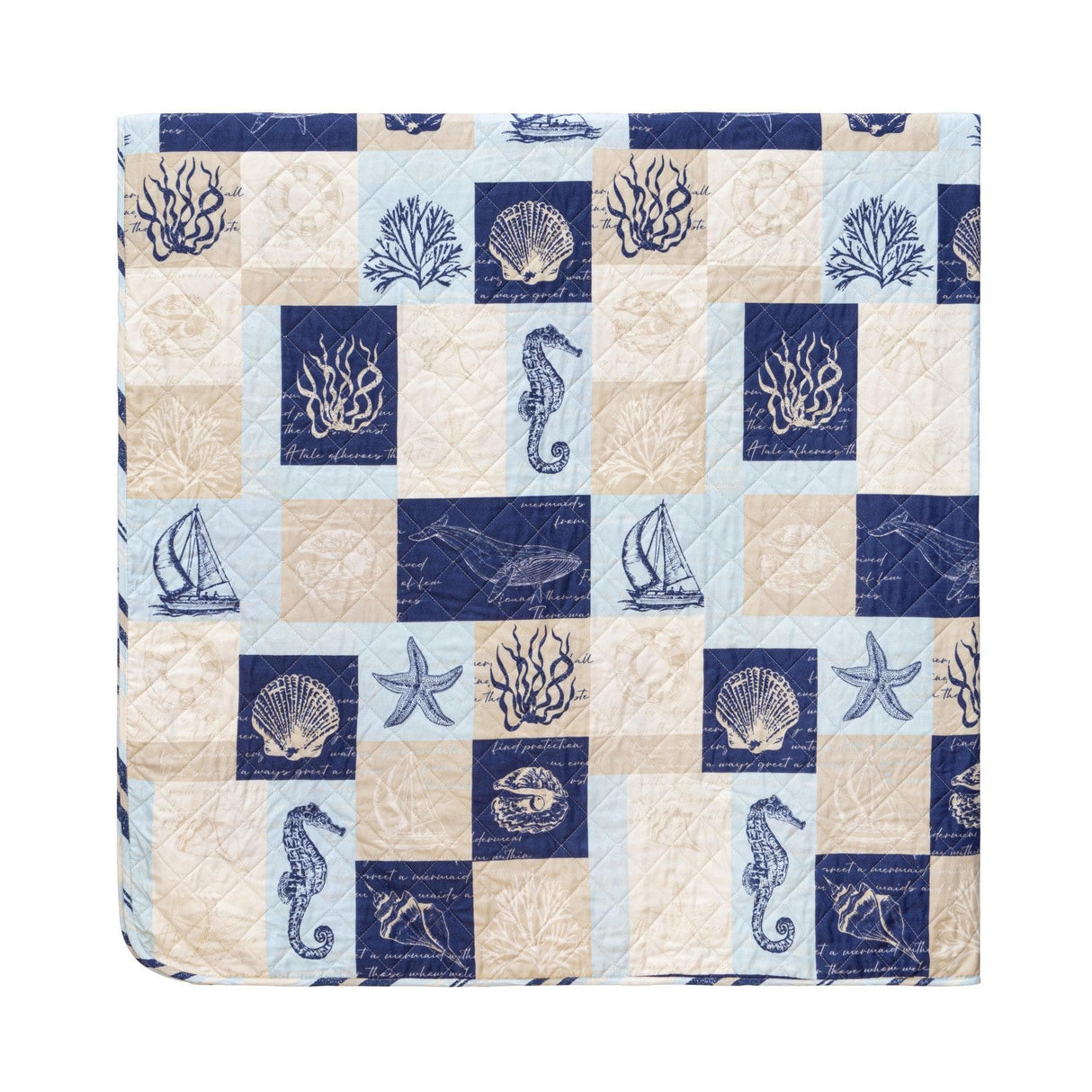Seaside Patchwork Coastal Quilt Set - Caspian Collection