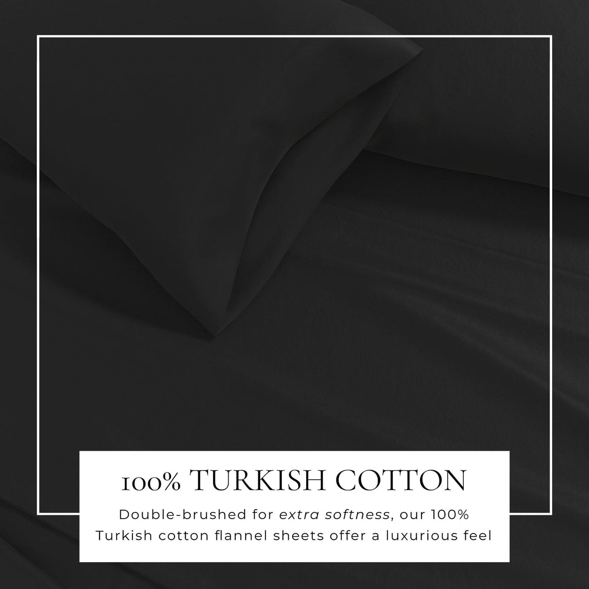 4-Piece Cotton Solid Flannel Sheet - Nordic Collection