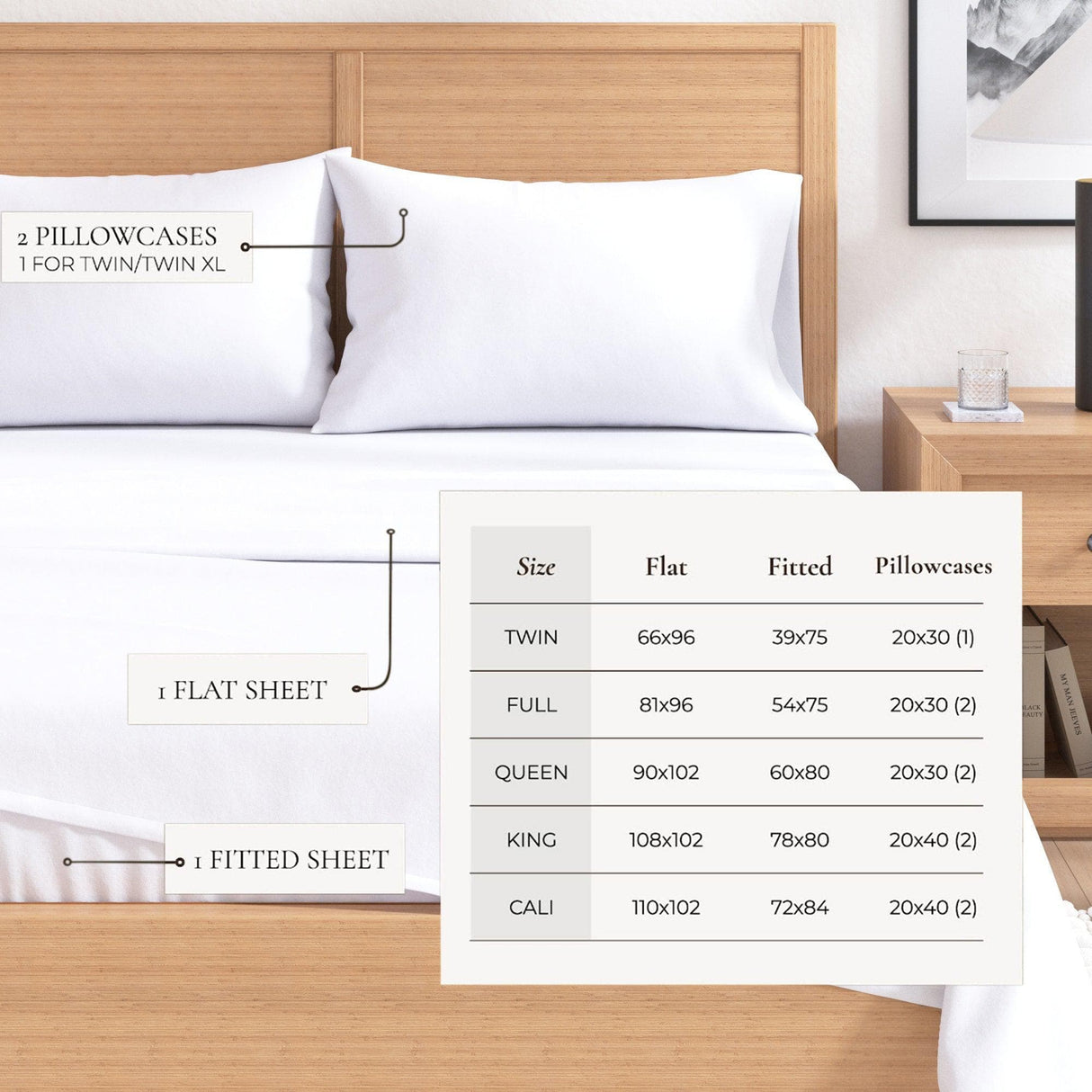 4-Piece Cotton Solid Flannel Sheet - Nordic Collection