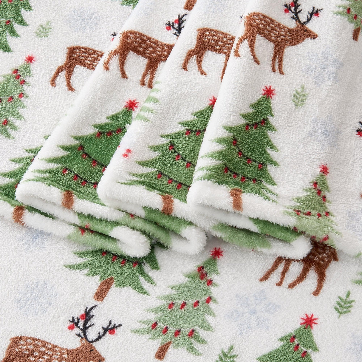 4-Piece Printed Plush Sheet - Velvet Luxe Collection