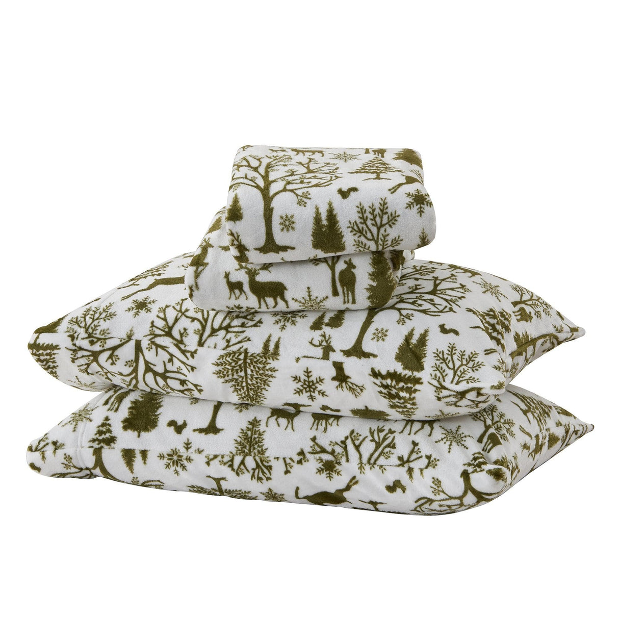 4-Piece Printed Plush Sheet - Velvet Luxe Collection