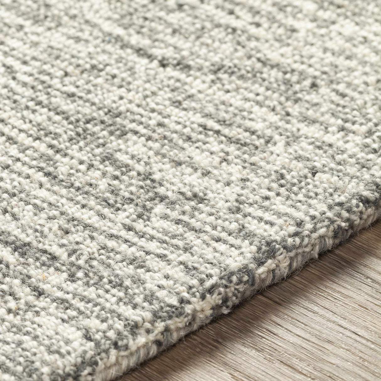 Hertfordshire Gray Trellis Tassel Wool Rug - Clearance