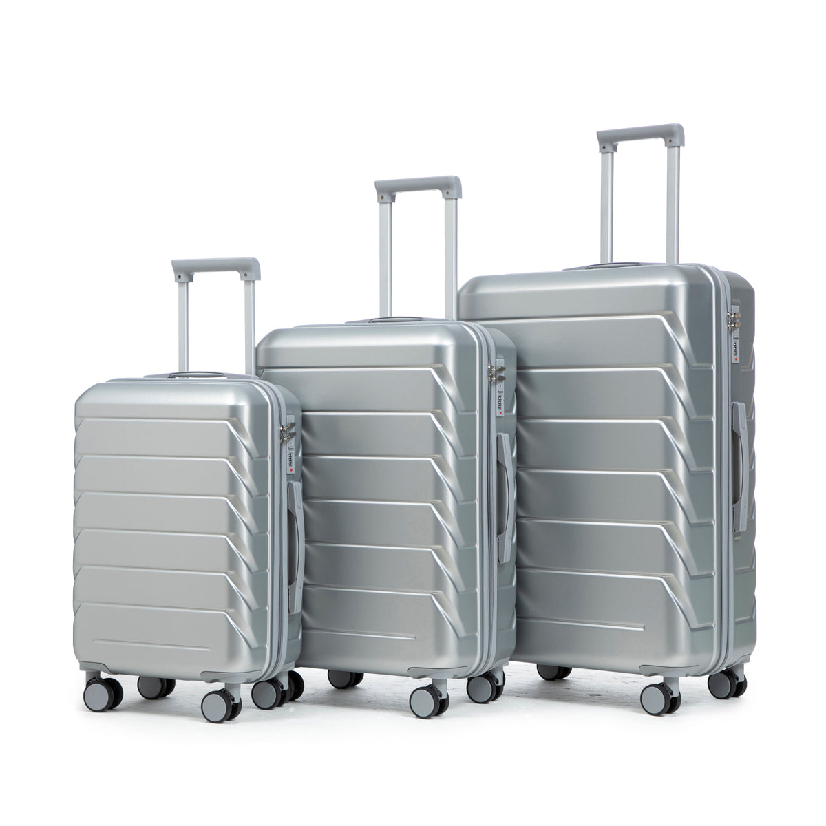 HIFINE TOURIST LUGGAGE 3-Piece ABS Spinner Wheel Luggage Set with Combination Lock