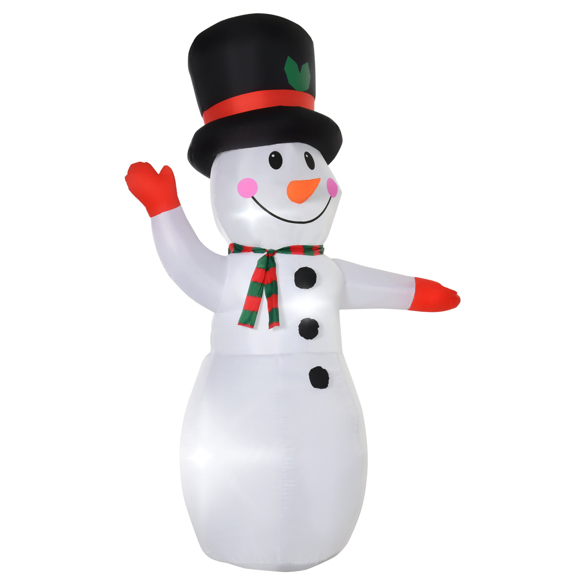 HOMCOM 8’ Christmas Inflatables Outdoor Decorations Snowman - view 9