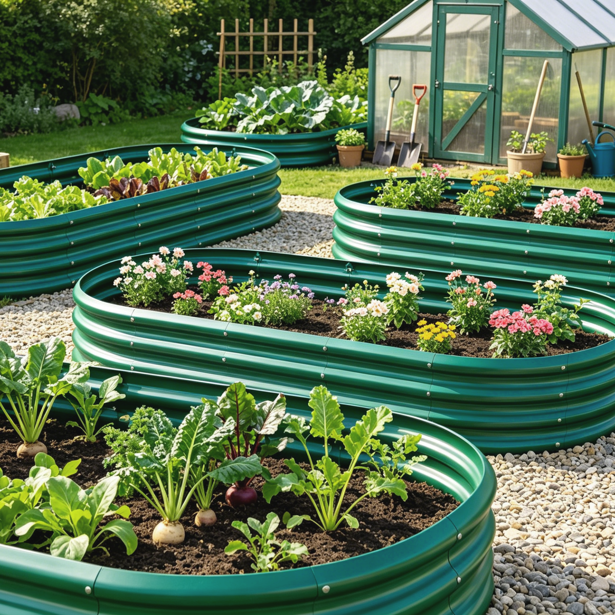 HOME FURNITURE Galvanized Raised Garden Bed 6x3x1ft - view 3