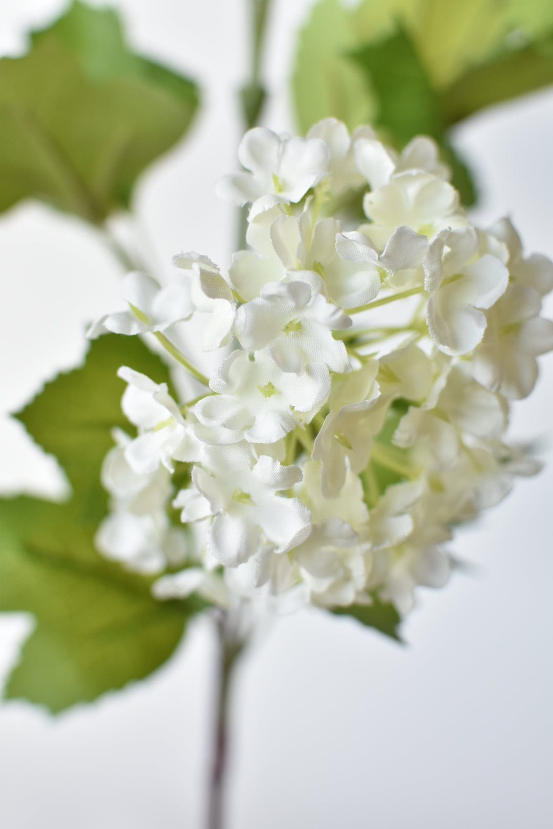 House by JSD 34" Faux White Snowball Hydrangea Stem - view 3