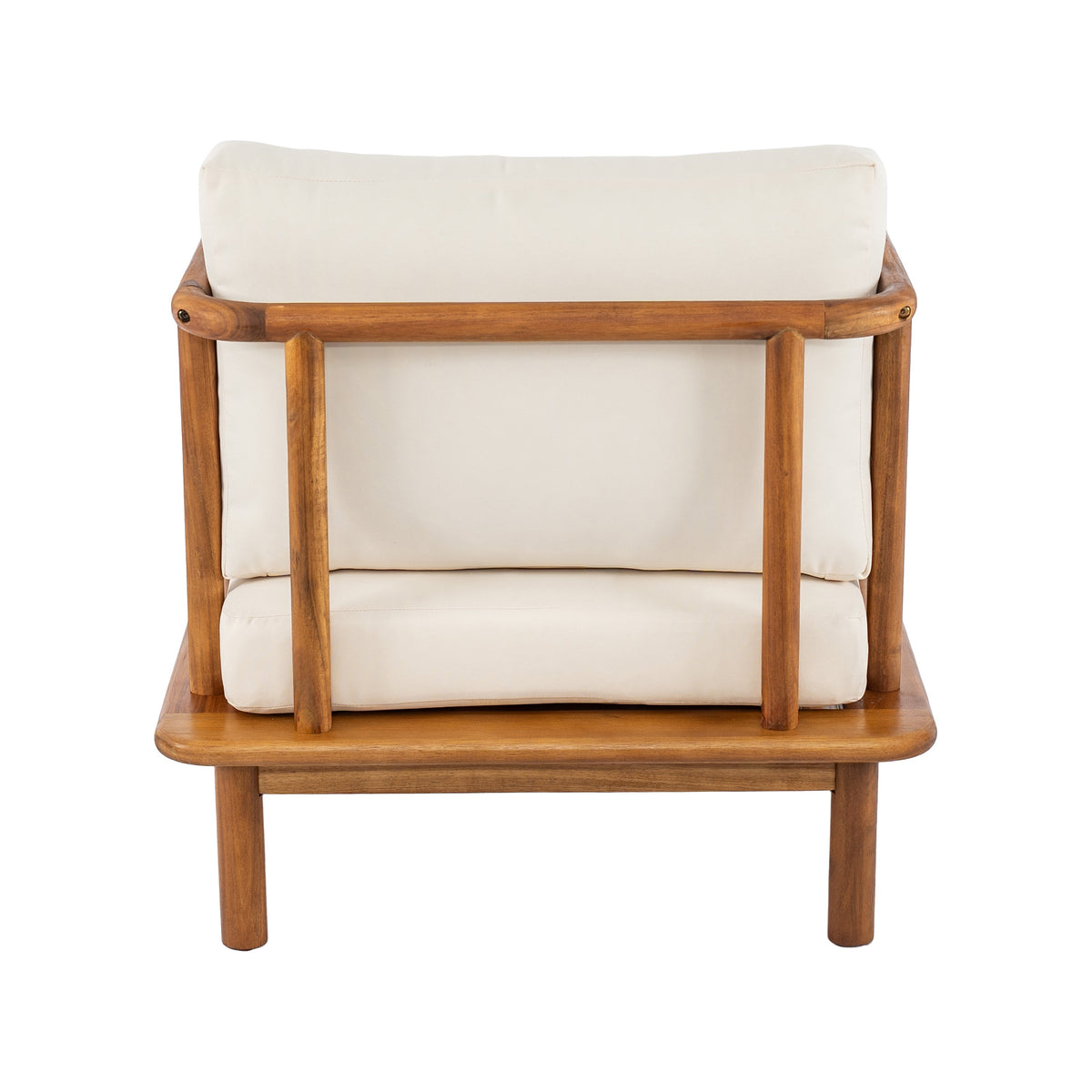 House of Zazla Acacia Outdoor Club Chair Set with Water-Resistant Cushions - view 6