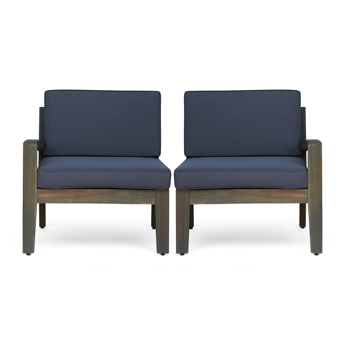 Grenada 5 Seater Acacia Wood Sectional Sofa Set
