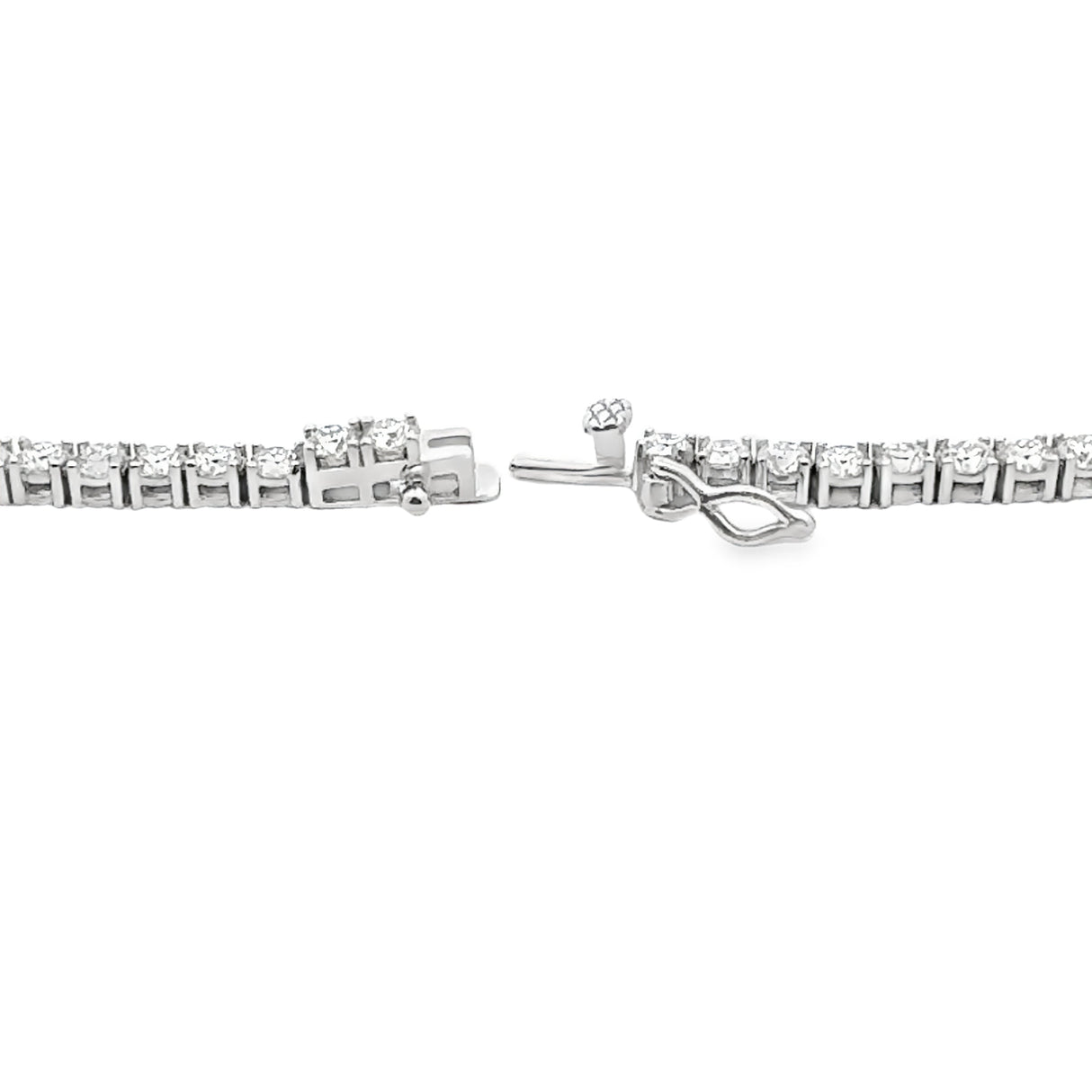 15.14ct Moissanite Tennis Necklace Sterling Silver