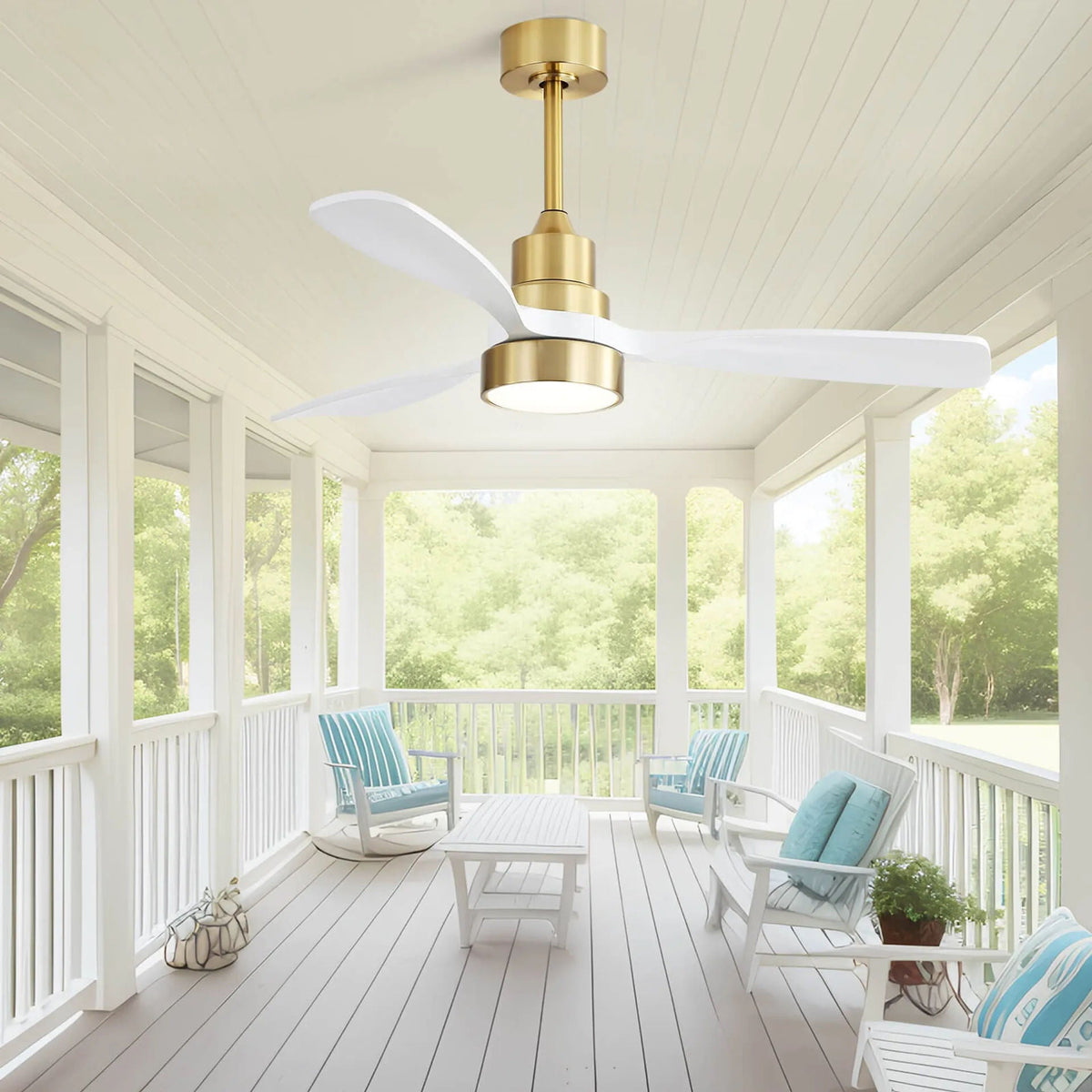 Indoor Ceiling Fan with Dimmable LED Light and 6-Speed Remote - view 6