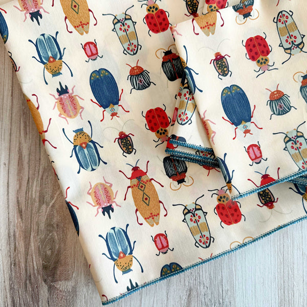 Beetle Cloth Napkins, Set of Four
