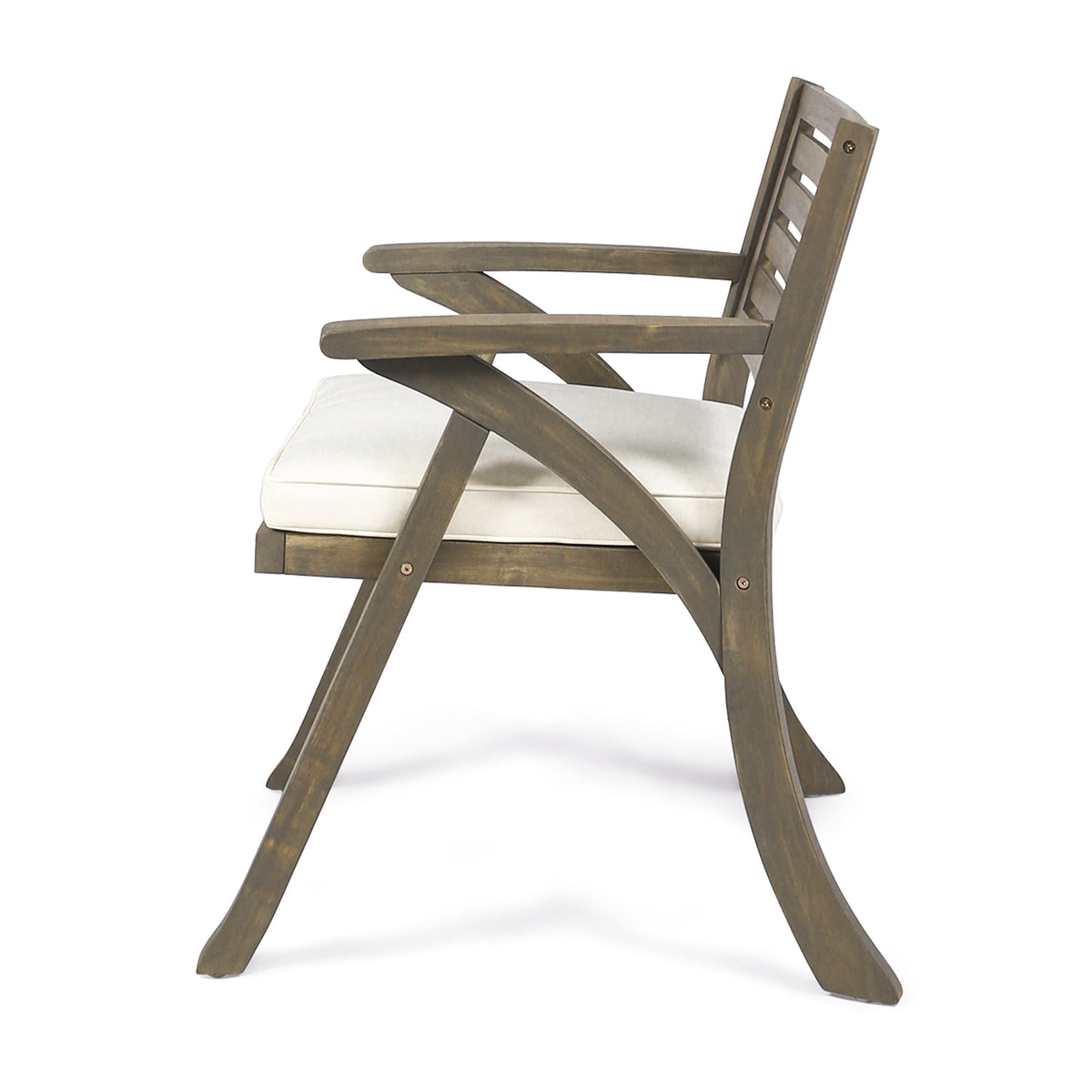 Helen Outdoor Acacia Wood Dining Chair