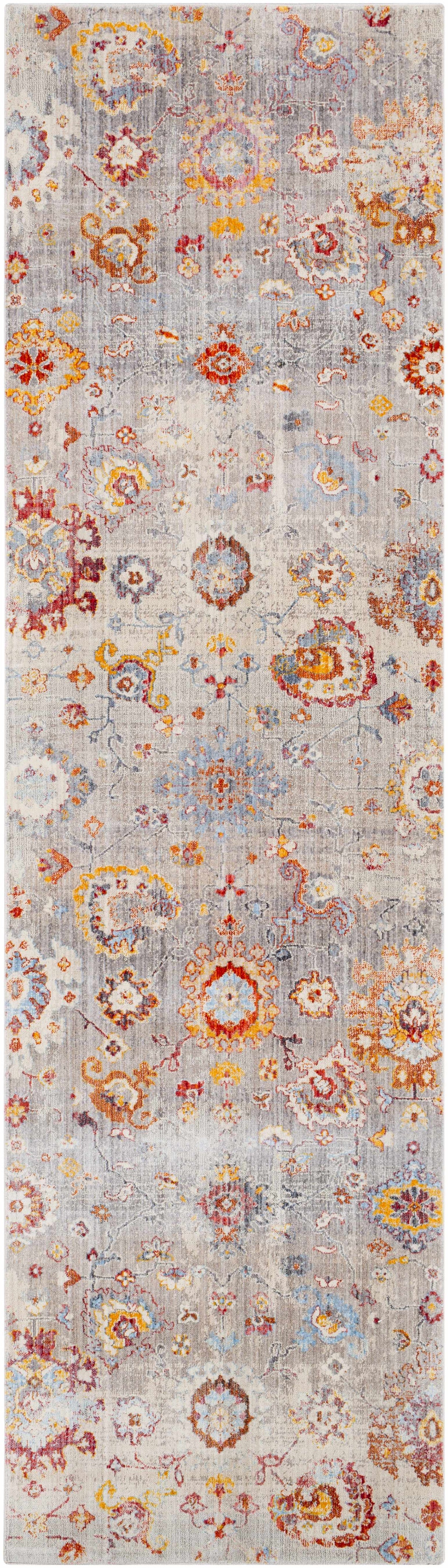 Jetson Floral Rug with Fringes - Clearance