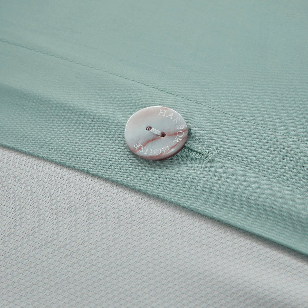 JLA Aqua Duvet Cover Mini Set with Coral Embroidery - view 10