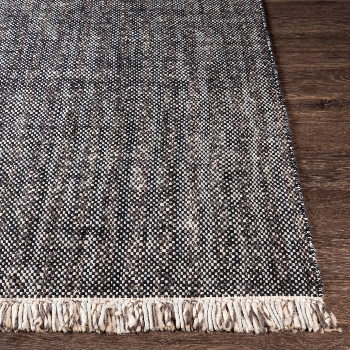 Kenora Charcoal Wool Area Rug - Clearance