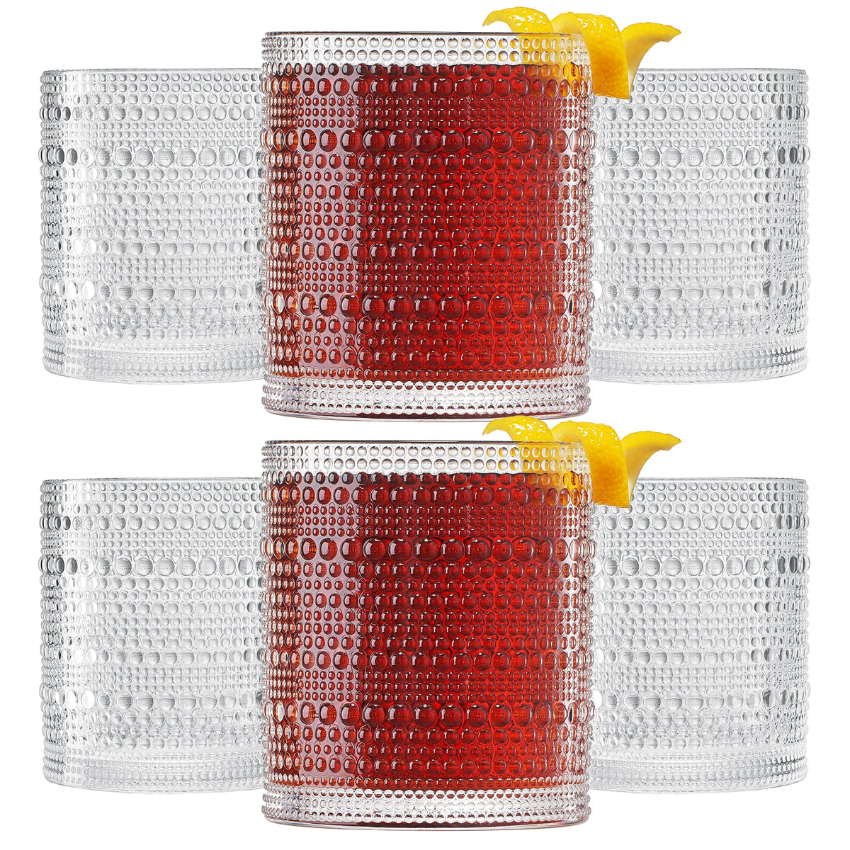 Khen Site Barcelona Acrylic Lowball Hobnail Glassware - view 3