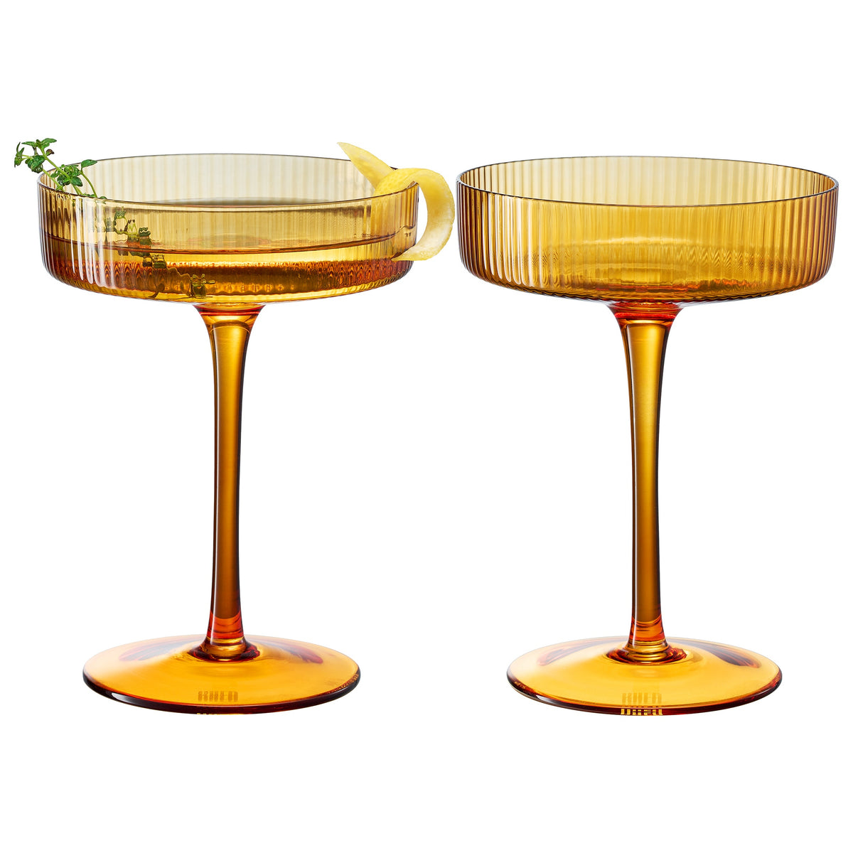 Como Champagne Coupe Cocktail Glassware, Set of 2 | Khen Site