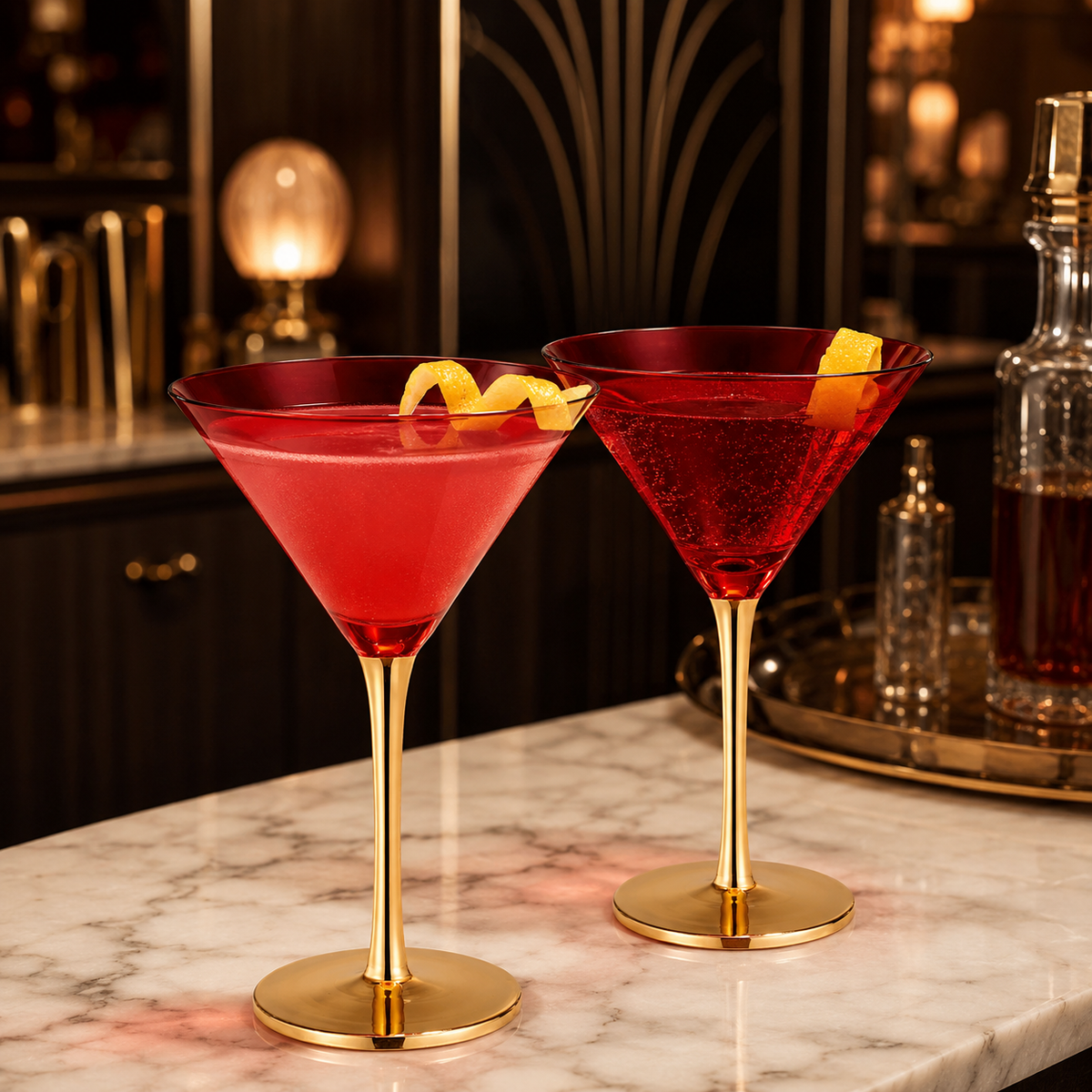 Khen Site Deco Martini Cocktail Glassware - view 2