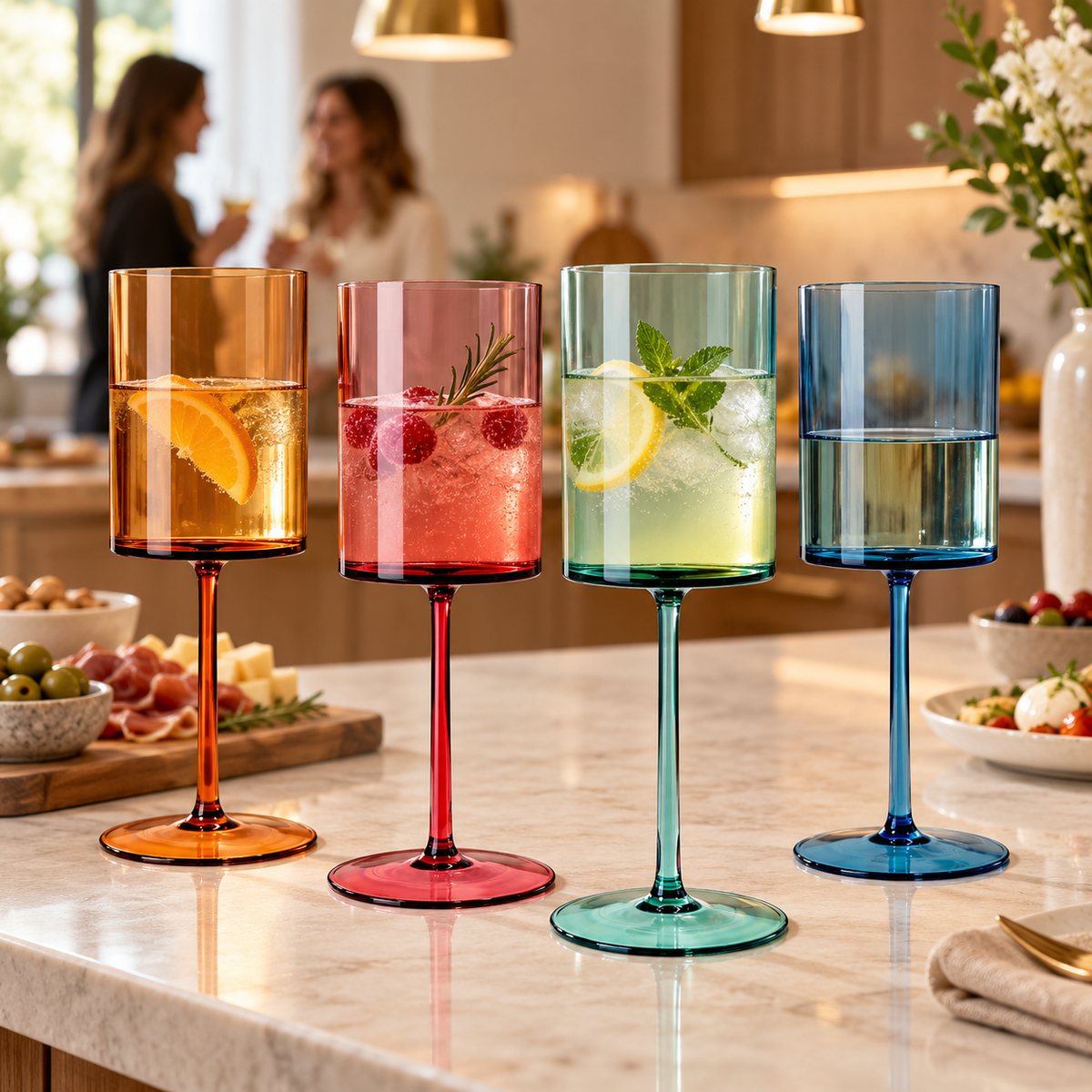 Khen Site Eze Acrylic Stemmed Wine Glassware - view 6
