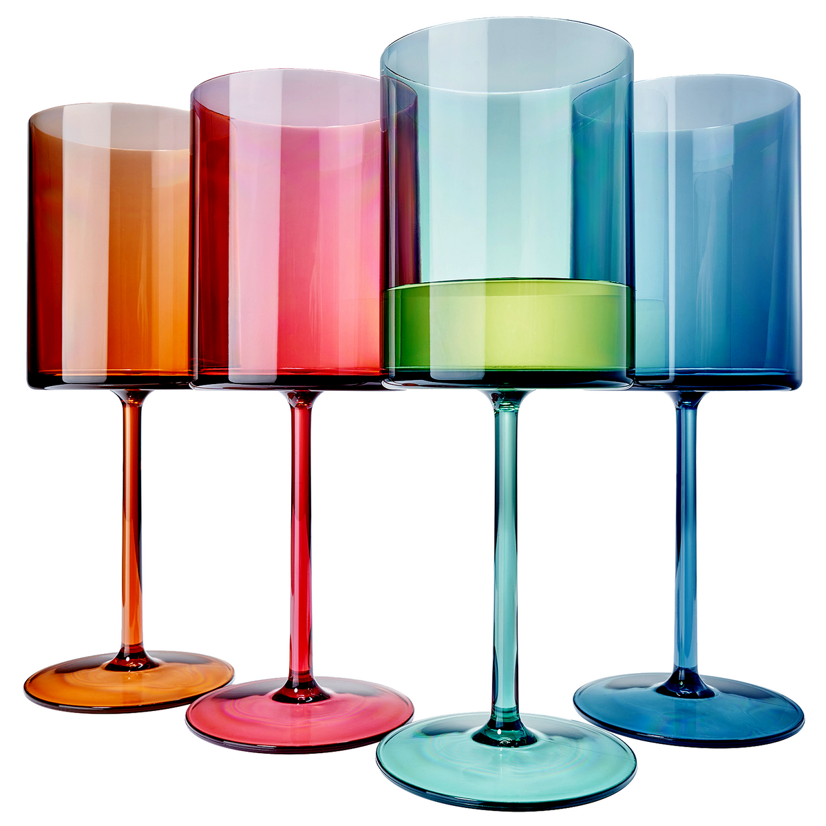 Eze Acrylic Stemmed Wine Glassware, Set of 4 | Khen Site