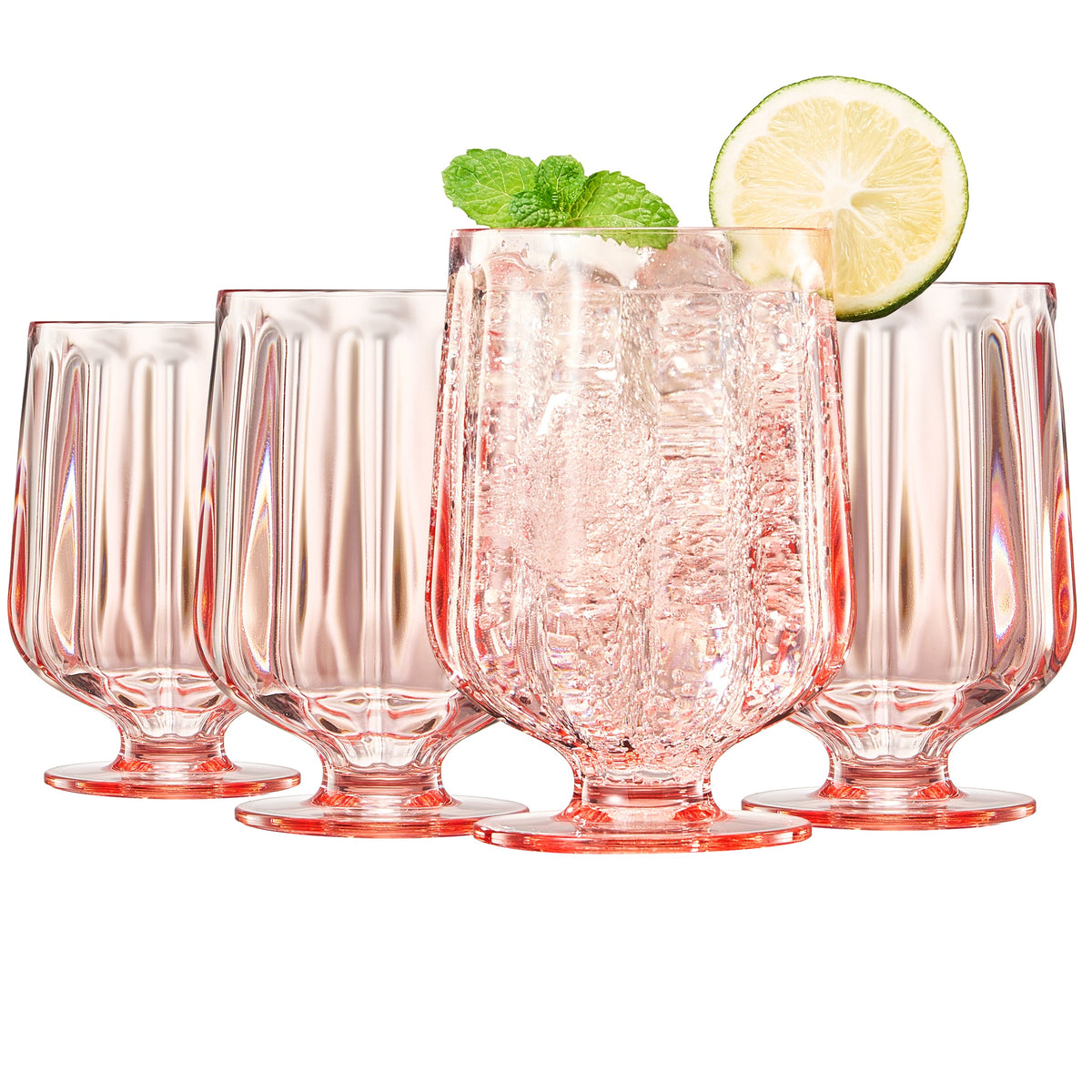 Madrid Acrylic Stemmed Wine Goblet Glassware, Set of 4 | Khen Site