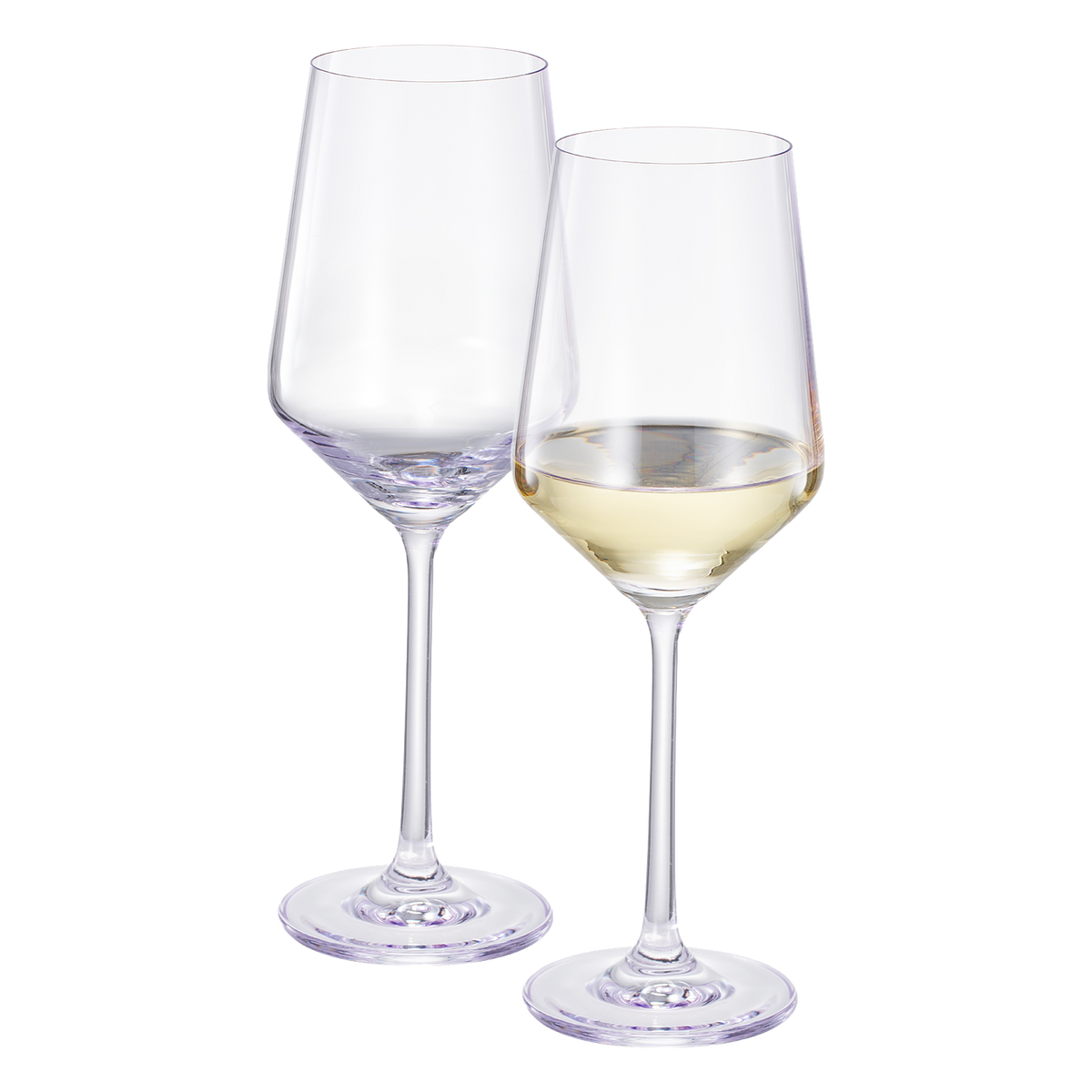 Monet Stemmed Wine Glassware, Purple, Set of 2 | Khen Site