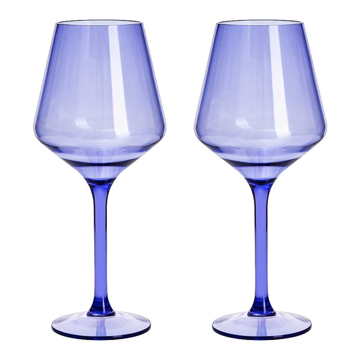 Saint Tropez Acrylic Stemmed Wine Glassware, Set of 2 | Khen Site