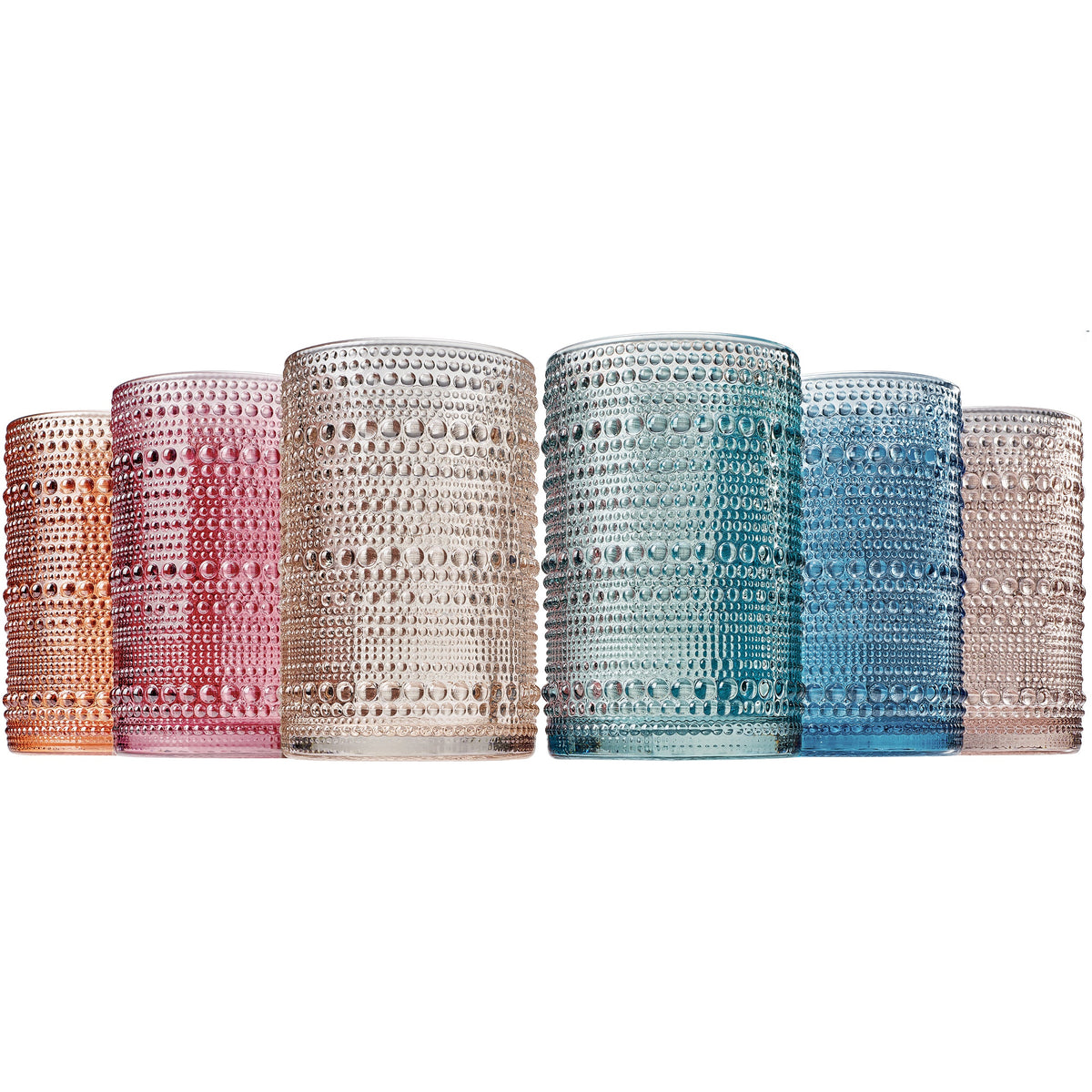 Khen Site Tonal Hobnail Highball Glassware - view 2