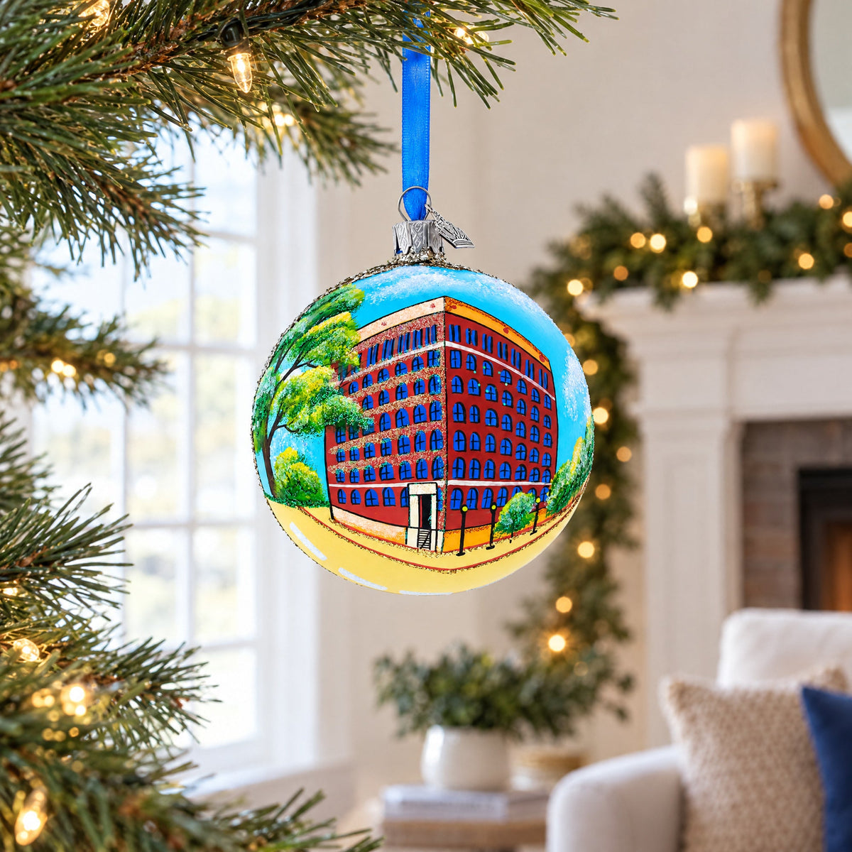 The Sixth Floor Museum at Dealey Plaza, Dallas, Texas Glass Ball Christmas Ornament