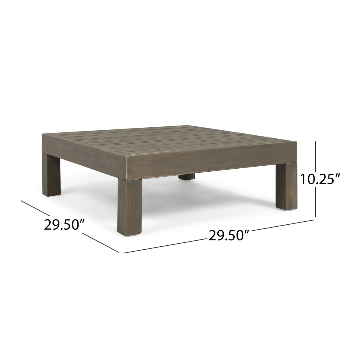 Oana Outdoor Wooden Sectional Set With Cushions