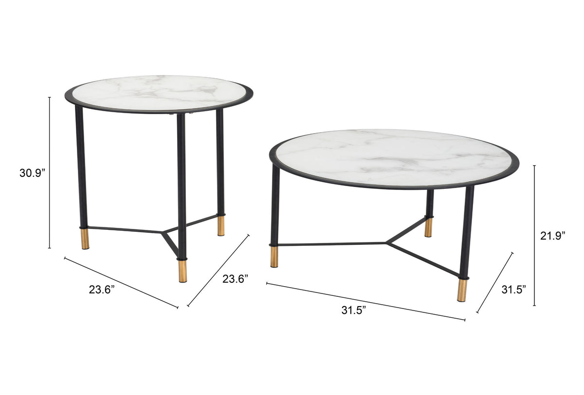 Zuo Modern Davis Coffee Table Set (2-Piece)