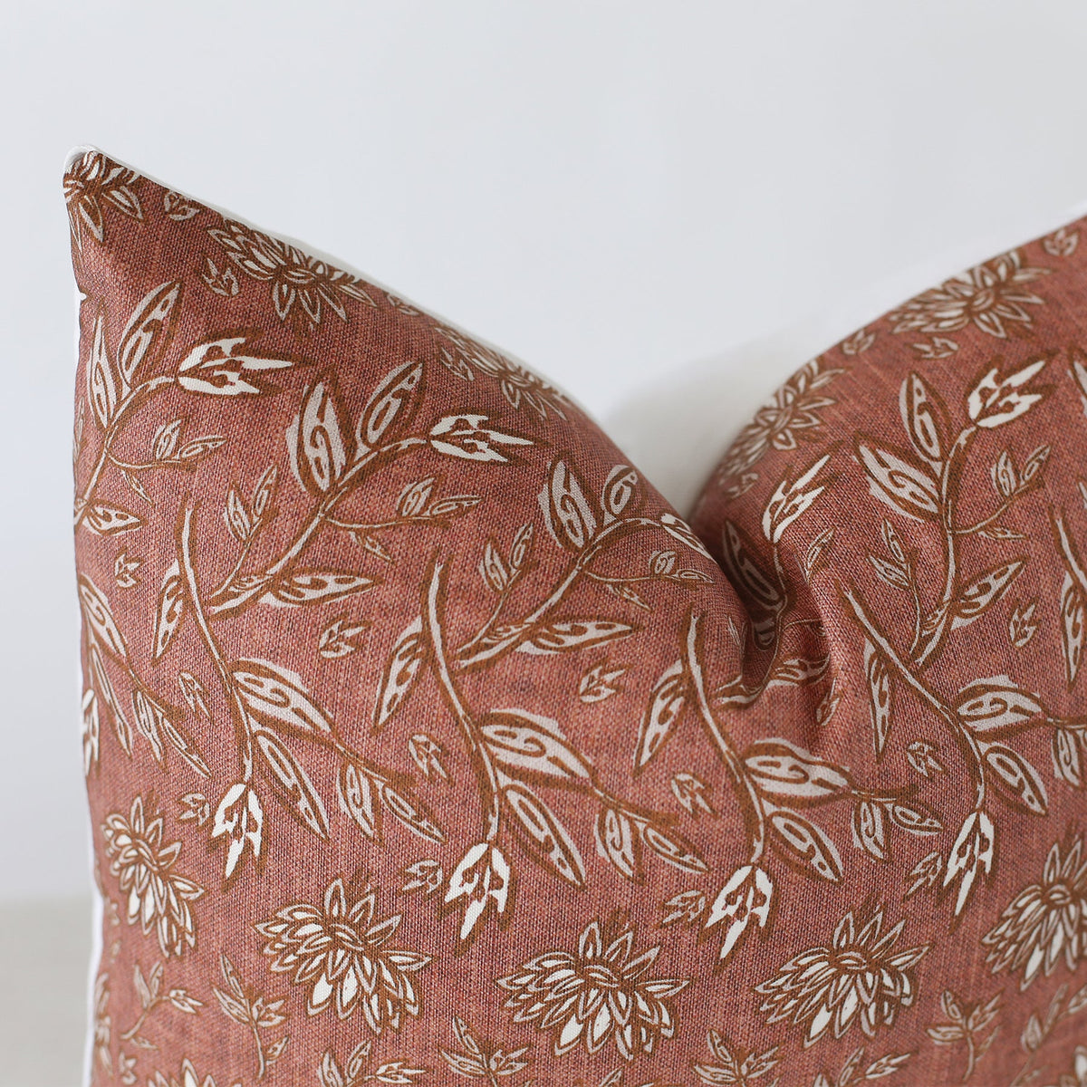 Laurel and Blush Terracotta Throw Pillow - view 6