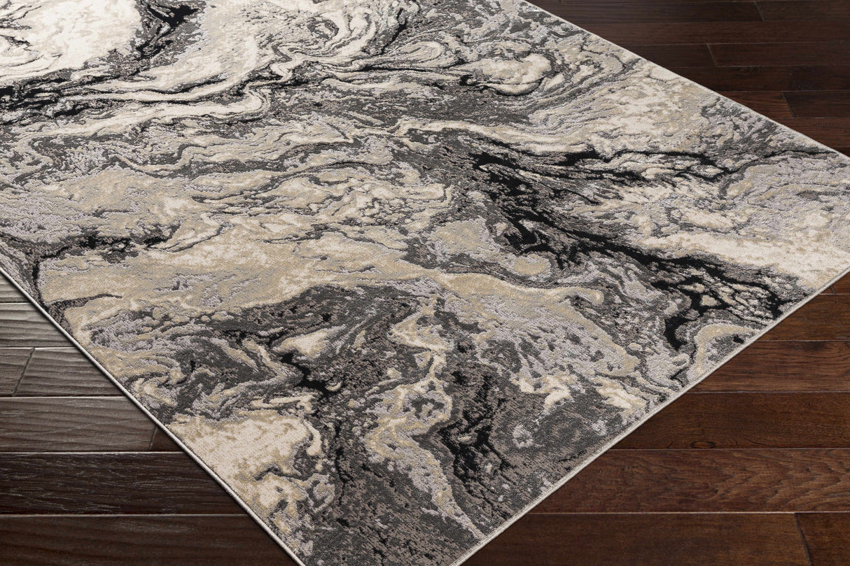 Lawigan Gray Marble Rug - Clearance
