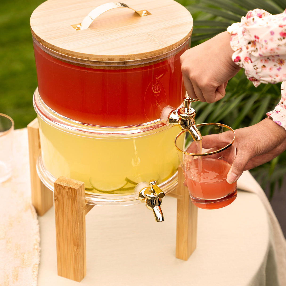 Twine Living Outdoor Double Drink Dispenser