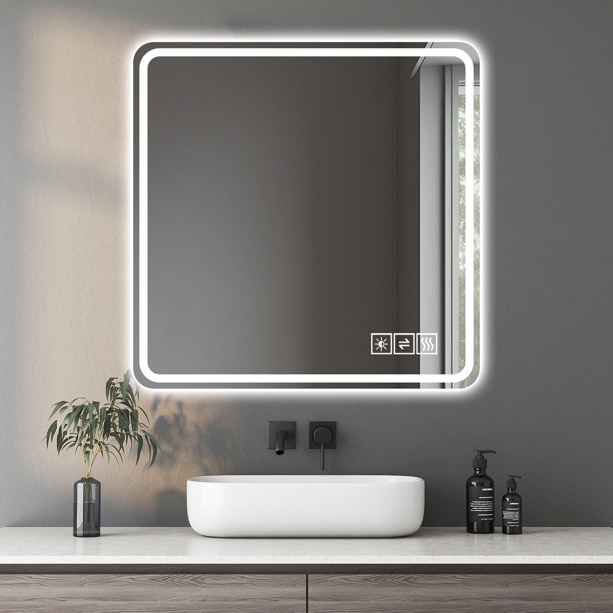 LD home LED Bathroom Mirror with Anti-Fog and Tri-Color Lighting - view 5