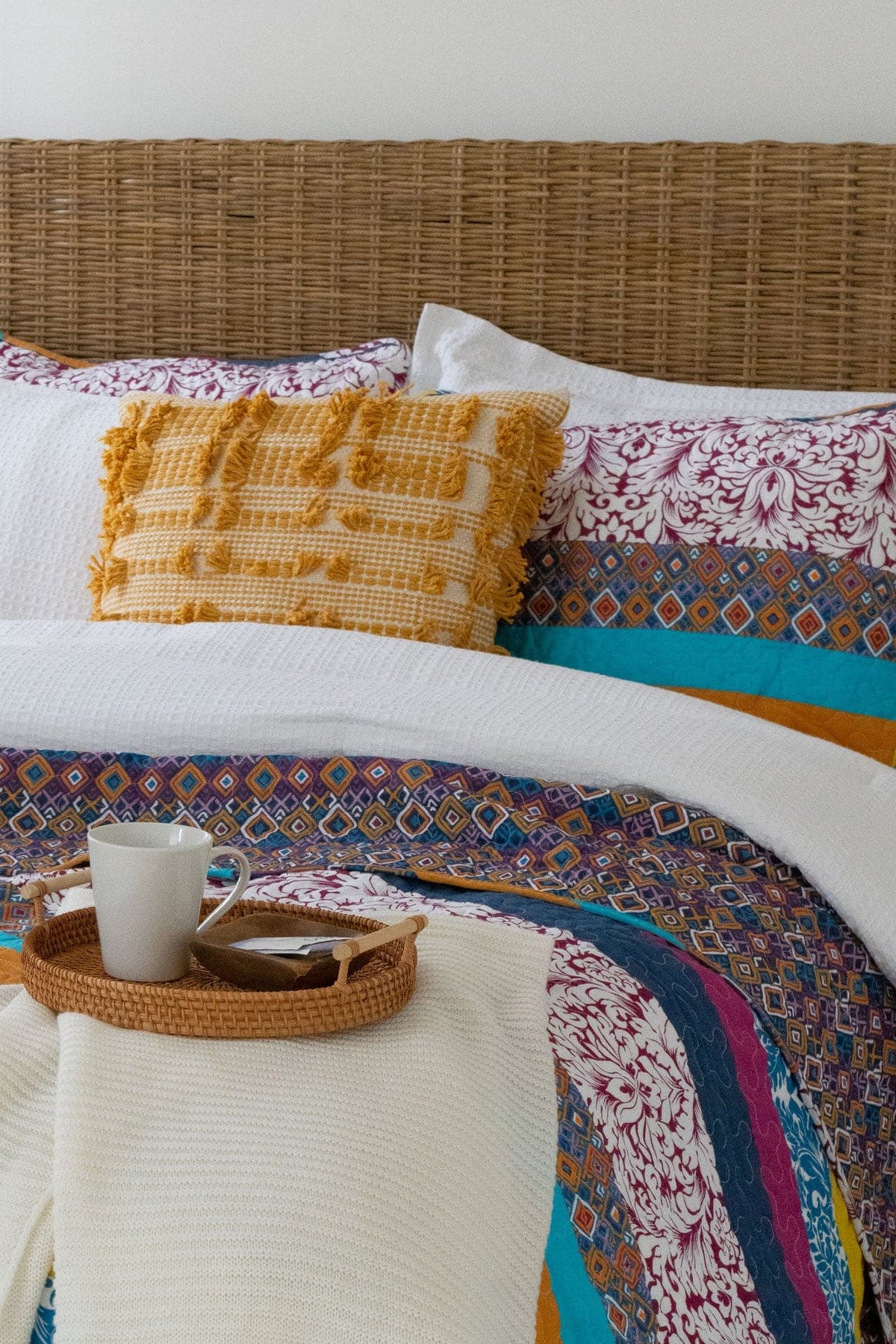 LushDecor Boho Stripe Quilt Set - view 33