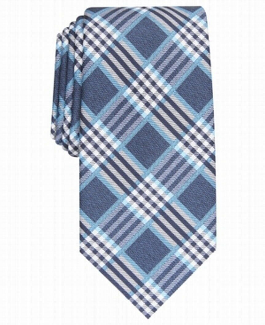 Perry Ellis Men's Cameron Plaid Tie Navy One Size