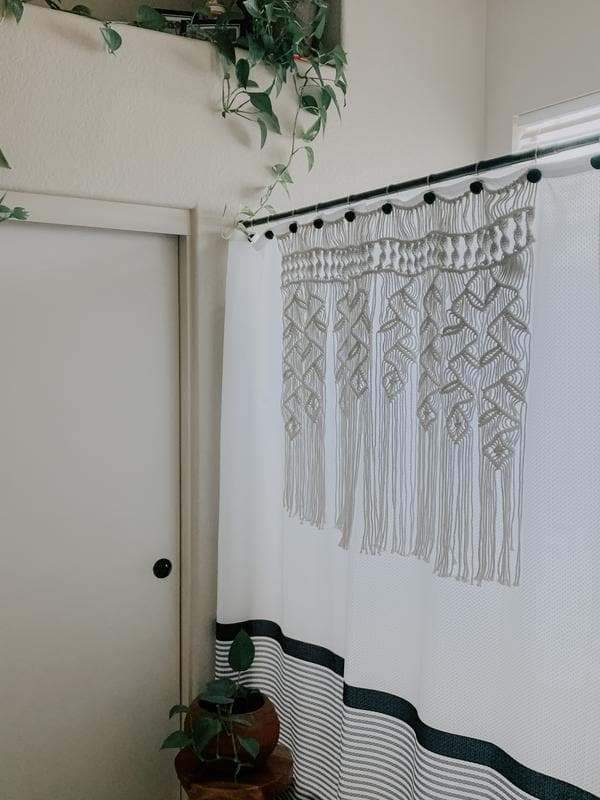 LushDecor Boho Macrame Leaf Cotton Valance - view 17