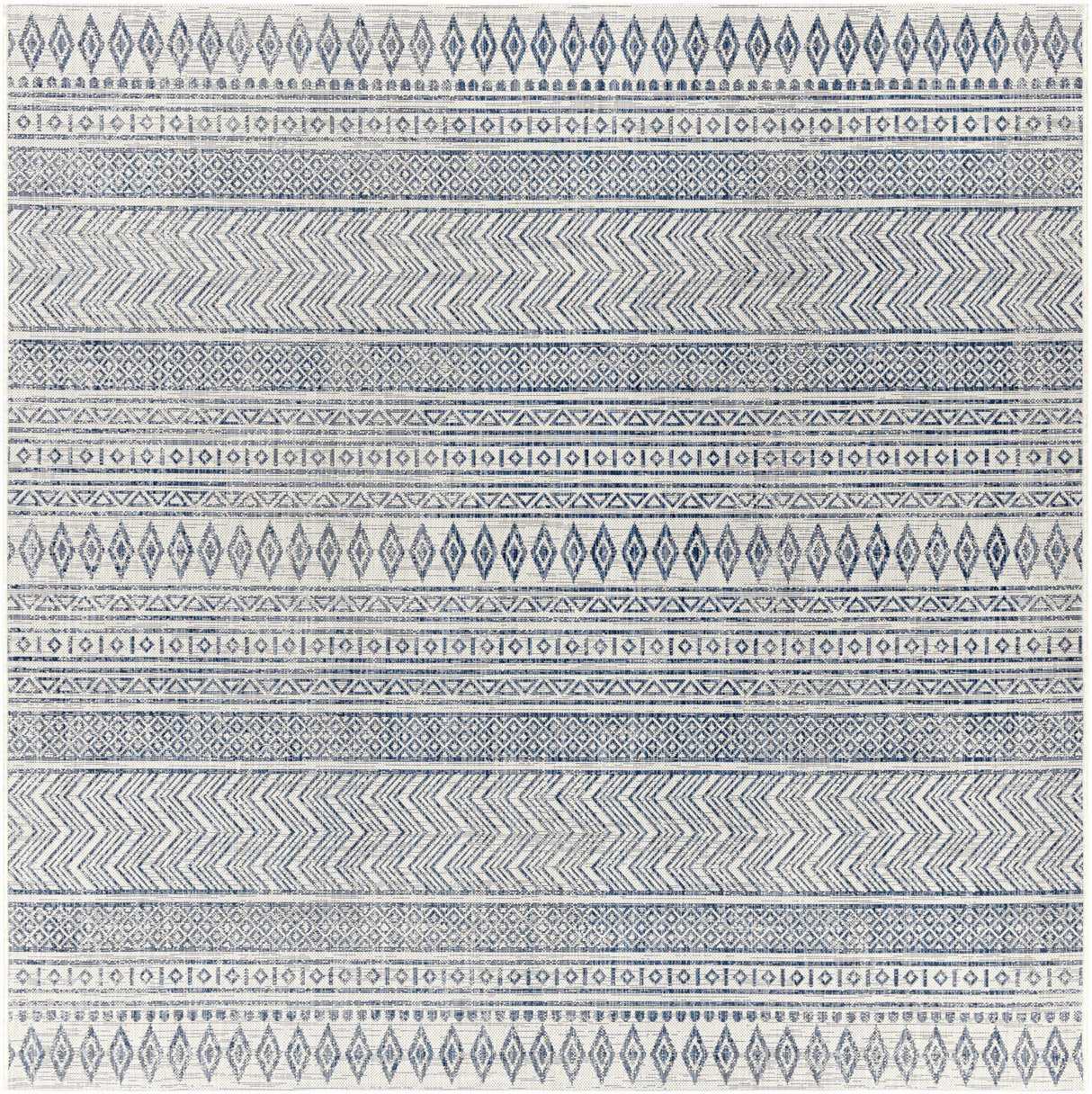 Madras Light Blue Green All Over Performance Area Rug