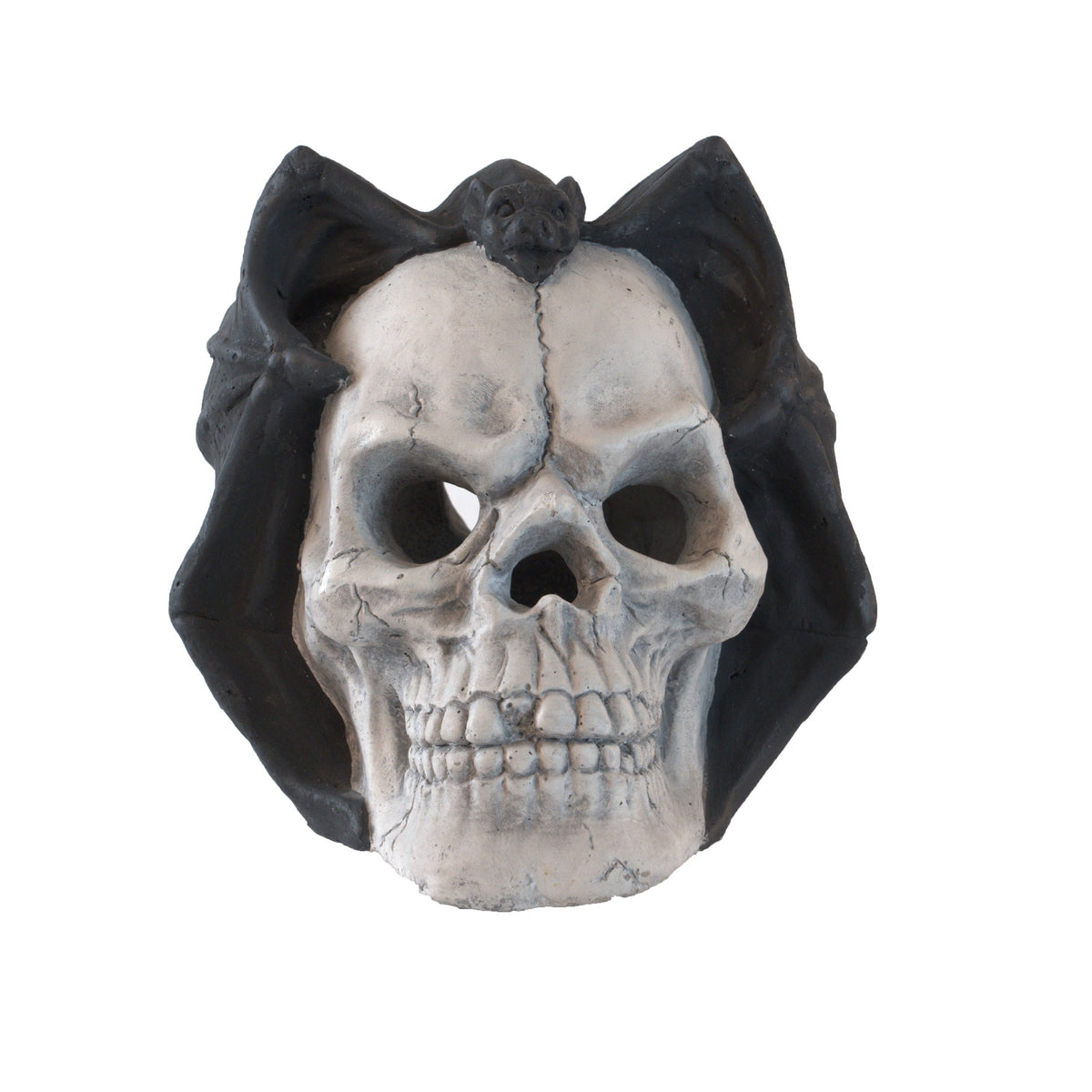 Magnesium Oxide Fire Pit Skull Wall Art Set with Hollow Flame Channel - view 3